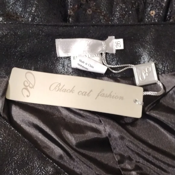 Black BC Black Cat Fashion Skirt Gypsy Mori Country Western NWT 28' Naturecore - Picture 10 of 12